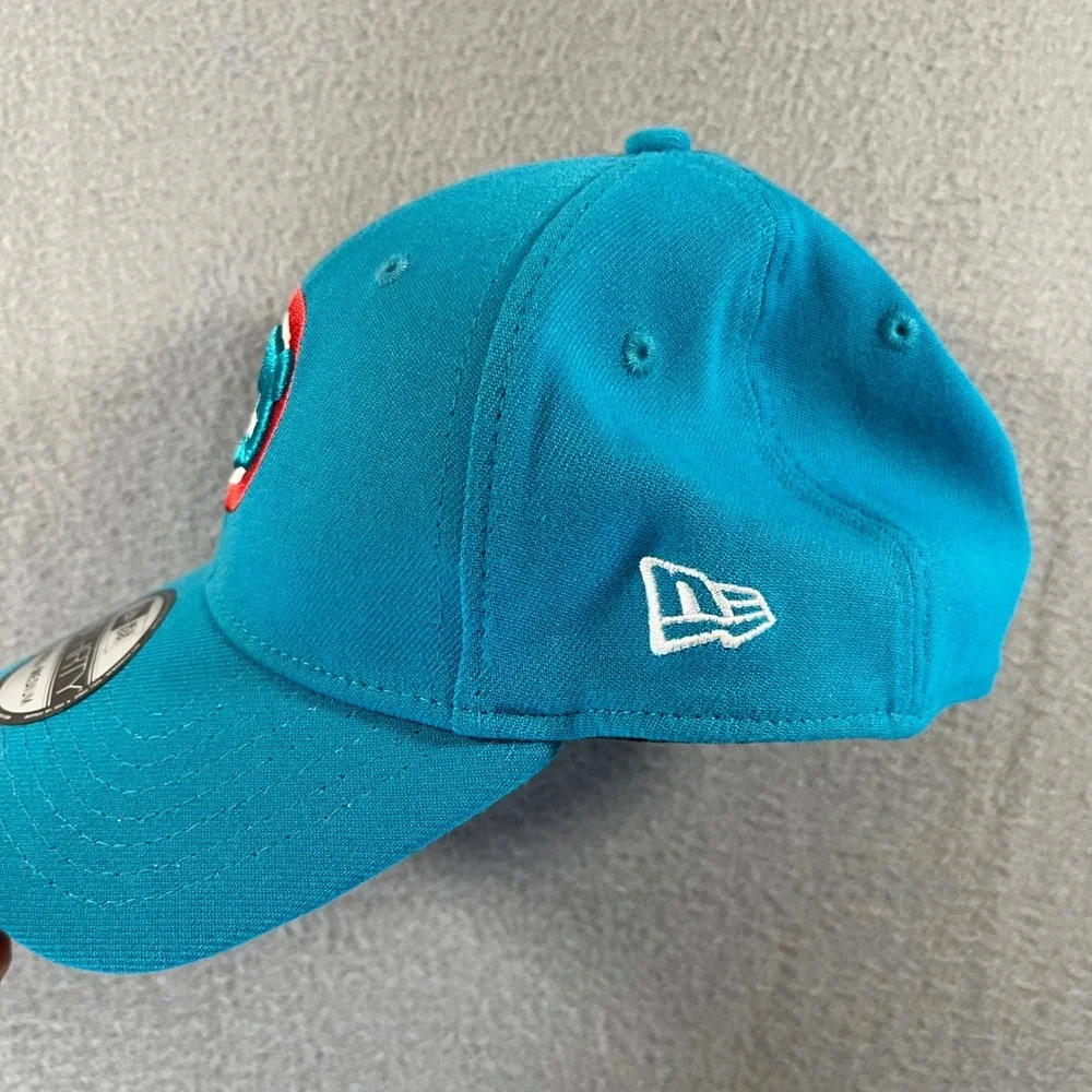 New Era 39THIRTY Chicago Cubs Kids Hat Turquoise Blue Cooperstown Collection S/M